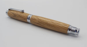 Fountain pen in Oak from Saltram House Plymouth DevonPens