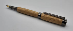 Fountain pen in Oak from Saltram House Plymouth DevonPens