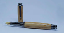 Fountain pen in Pitch Pine wood from Saltram House Plymouth DevonPens