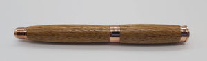 GWR Fountain pen - A fountain pen in Oak taken from GWR 169 rail carriage DevonPens