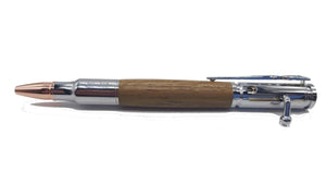 HMS Hermes Teak "Lock n Load" ballpoint pen. DevonPens