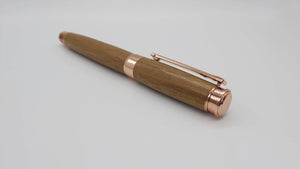 HMS Hermes Teak fountain pen. DevonPens