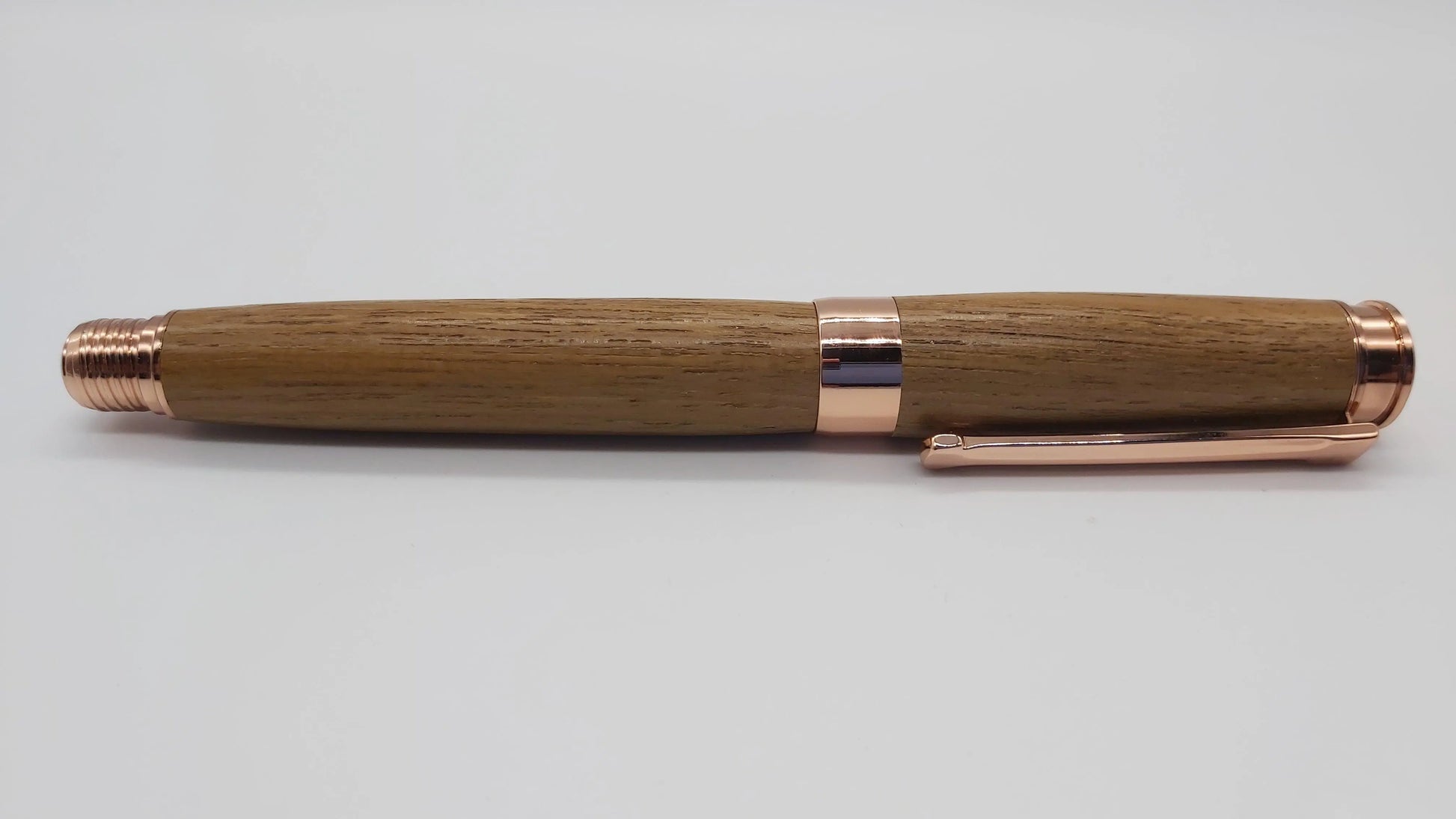 HMS Hermes Teak fountain pen. DevonPens