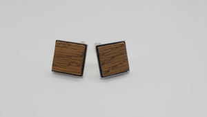 HMS Victory Oak Cufflinks - Silver plated DevonPens