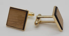 HMS Victory Oak Cufflinks - gold plated DevonPens