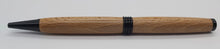 Handmade Ballpoint pen in Buckland Abbey Beech with black chrome DevonPens
