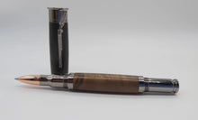 Over and under Rollerball pen with English bog oak and Turkish Walnut. DevonPens