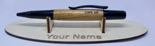 Pen rest- personalised wooden pen rest DevonPens