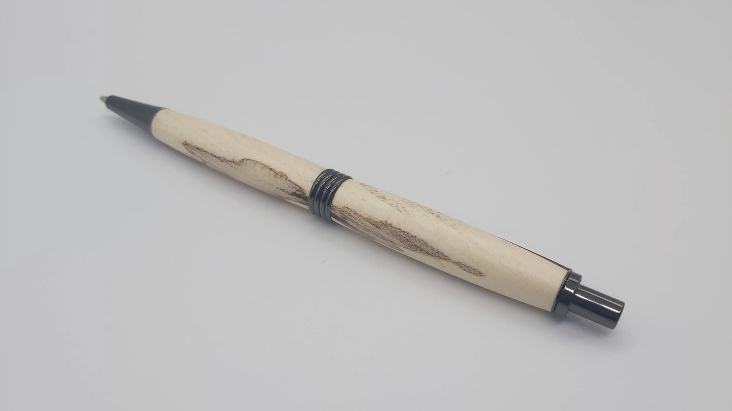 Pencil in Spalted Beech from Cotehele House, Cornwall. DevonPens