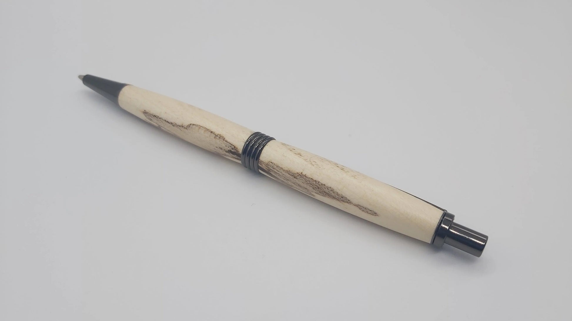 Pencil in Spalted Beech from Cotehele House, Cornwall. DevonPens