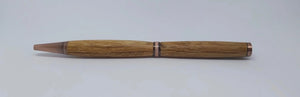 Railway pen - ballpoint pen in Oak taken from GWR 169 rail carriage DevonPens