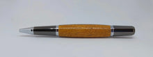 Thin Green line - Ballpoint pen handmade in Iroko wood from Phoenix Wharf, Plymouth. DevonPens