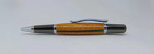 Thin Green line - Ballpoint pen handmade in Iroko wood from Phoenix Wharf, Plymouth. DevonPens