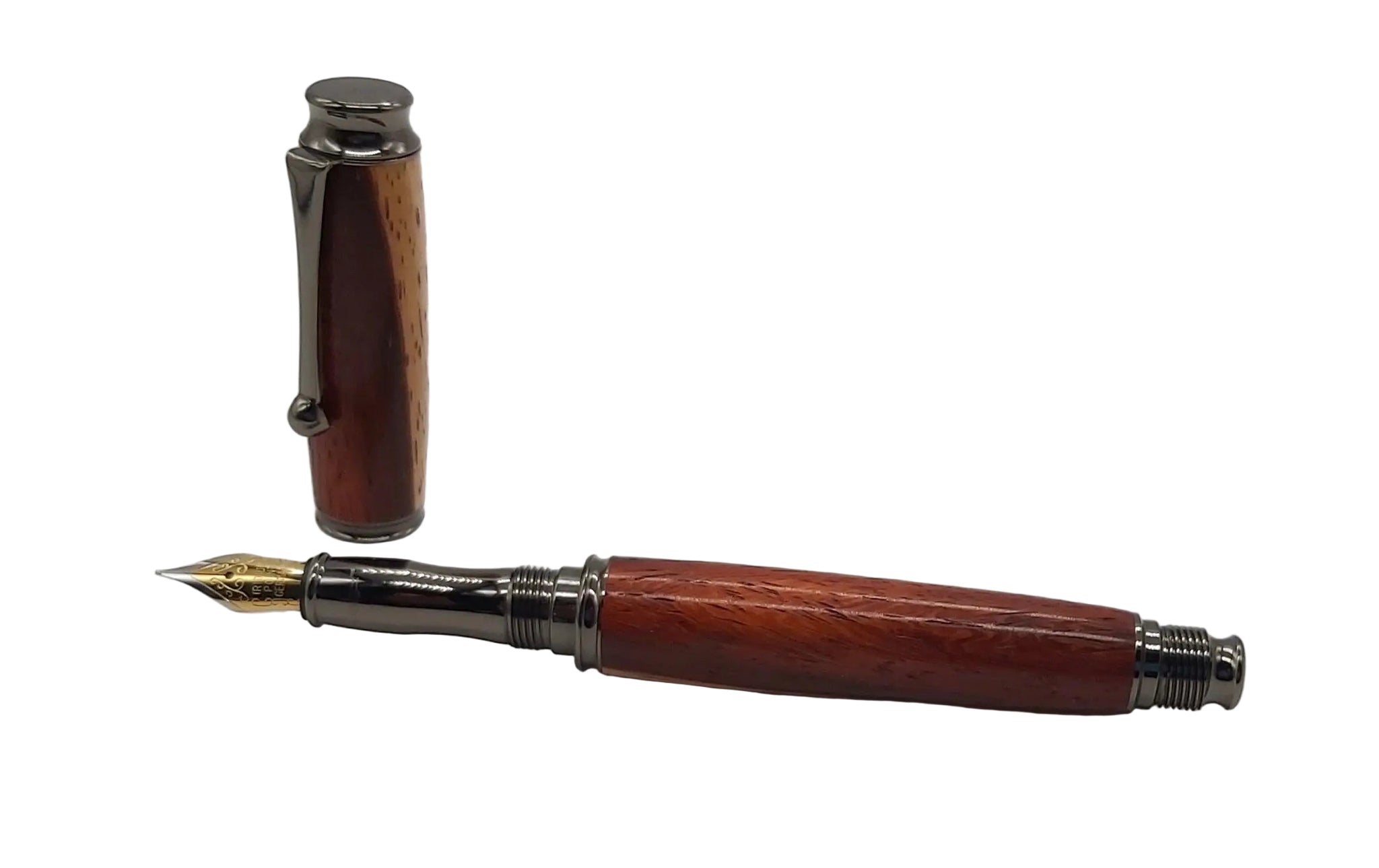 Unique Fountain pen handmade in Cocobolo wood - DevonPens