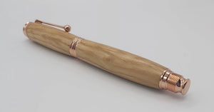 Whisky cask oak - Fountain pen - Rose Gold DevonPens
